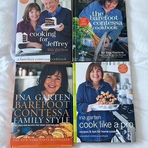 Brand New Set of 4 Ina Garten Barefoot Contessa  Cookbooks!!!